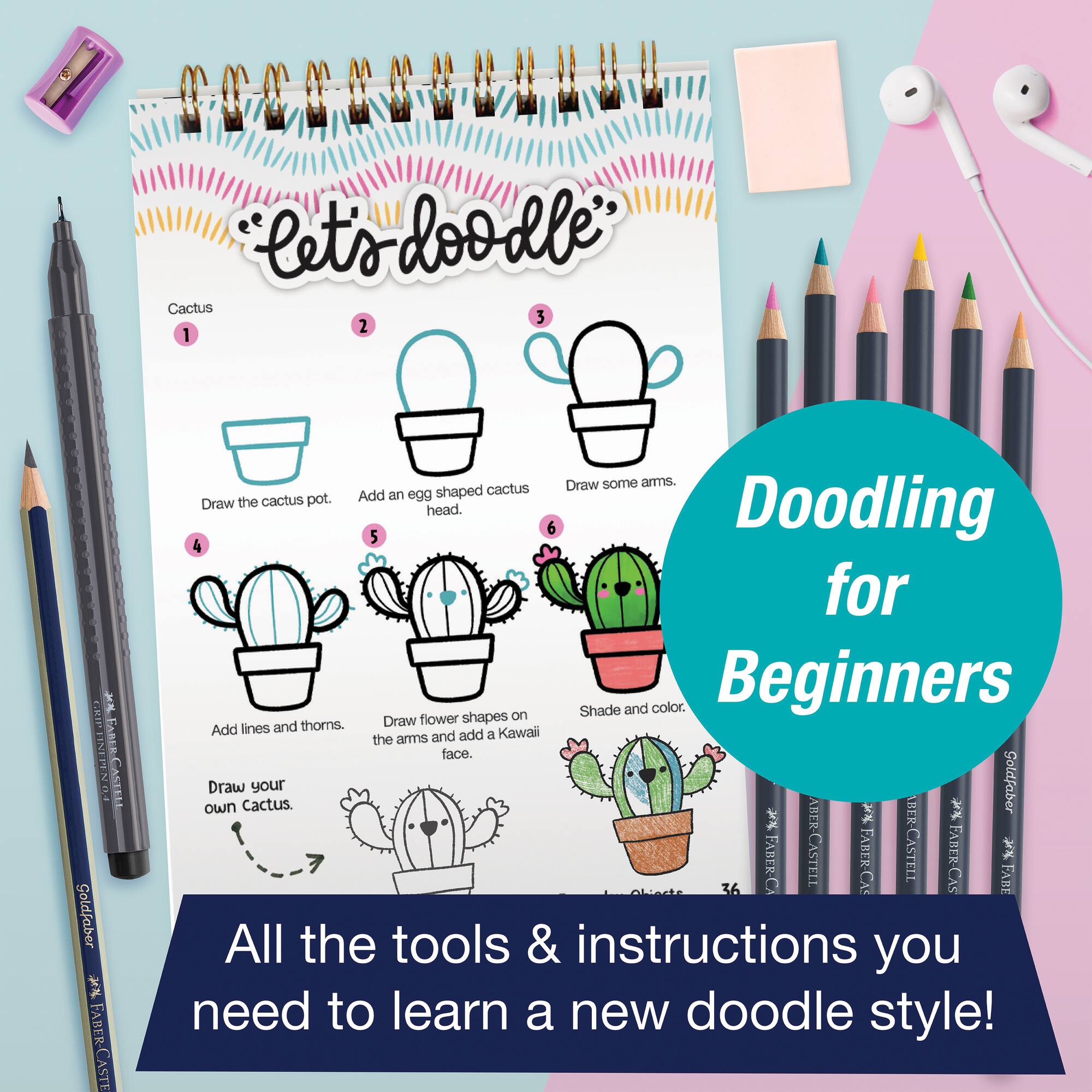 Faber-Castell® Kawaii World Learn to Draw Kit